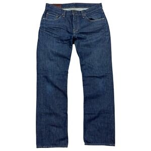 J Brand Jeans Men's 33 Blue Kane Straight Leg Dark Wash Mid Rise Made In USA